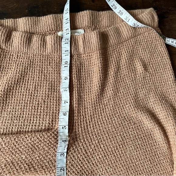 Happily Grey Women’s Brown High Rise Wide Leg Knit Pants Size XL Soft Stretchy - Picture 3 of 12